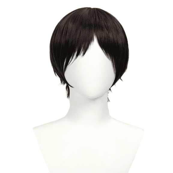 [Officially Licensed] Attack on Titan Eren Jaeger Wig Short Dark Brown Wig