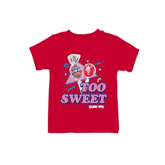 Officially Licensed Blow Pop Cherry Blow Pop Art Youth's T-shirt