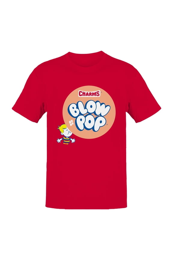 Officially Licensed Blow Pop Lollipop Candy Charms Treat Men's T-shirt