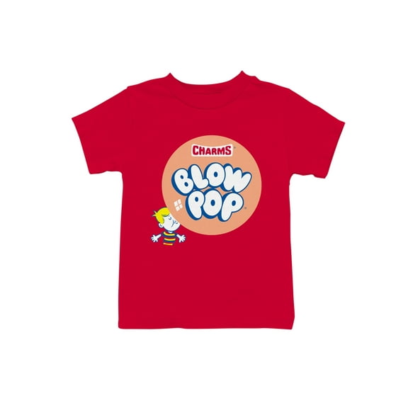 Officially Licensed Blow Pop Lollipop Candy Charms Treat Youth's T-shirt