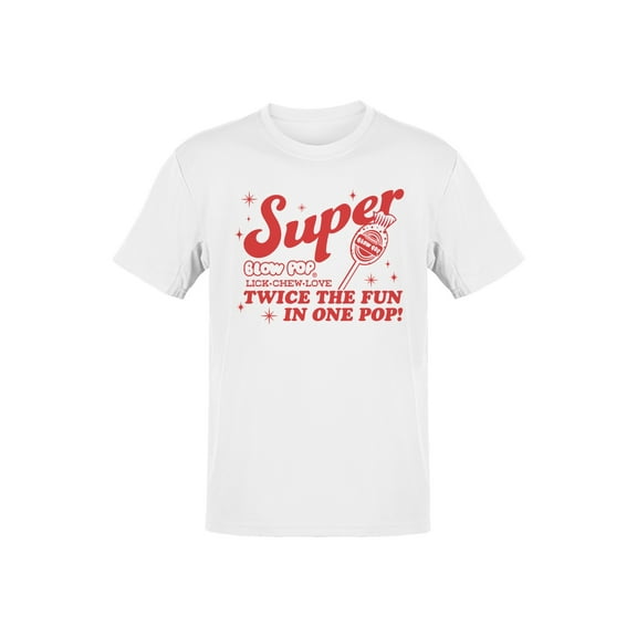 Officially Licensed Blow Pop Super Blow Pop Candy Men's T-shirt
