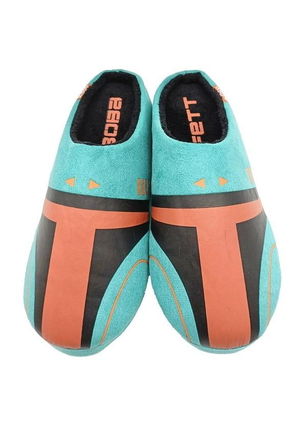 Officially Licensed Boba Fett Star Wars FOfficially Licensed Boba Fett Star Wars Franchise Design Slippers for Adults