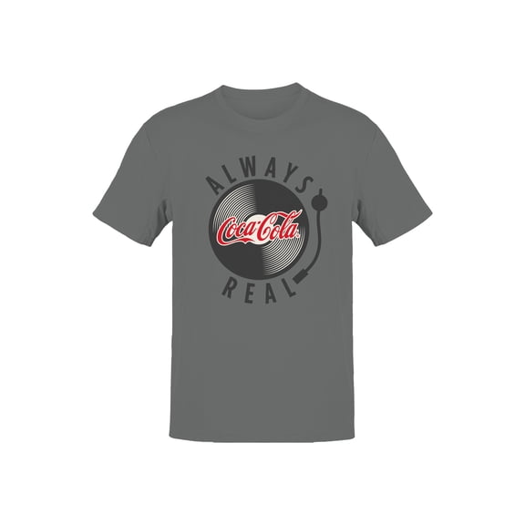 Officially Licensed Coca Cola Always Real Vinyl Design Men's T-shirt