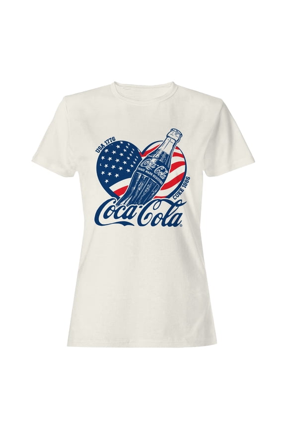 Officially Licensed Coca Cola American Heritage Design Women's T-shirt