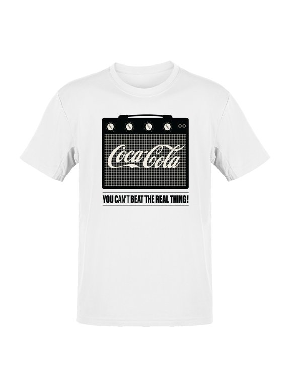 Officially Licensed Coca Cola Amplifier Design Art Men's T-shirt