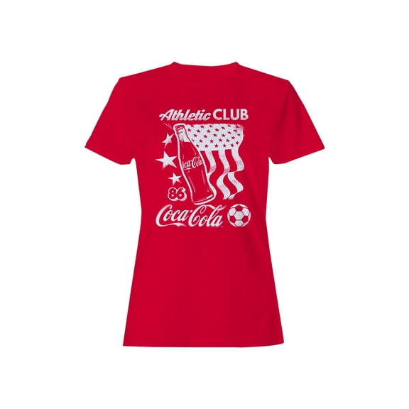 Officially Licensed Coca Cola Athletic Club Retro Women's T-shirt