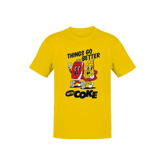 Officially Licensed Coca Cola Better With Coke Men's T-shirt