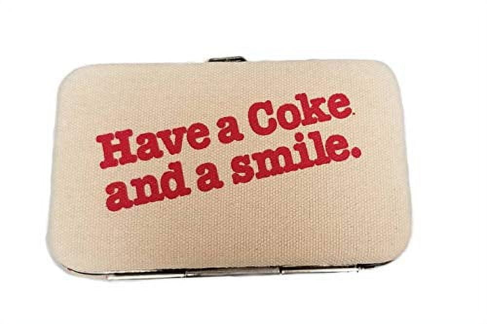 Officially Licensed Coca-Cola Bottle Canvas Flat Wallet - Walmart.com