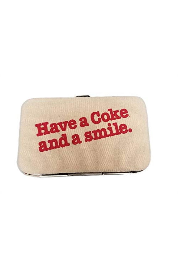 Officially Licensed Coca-Cola Bottle Canvas Flat Wallet