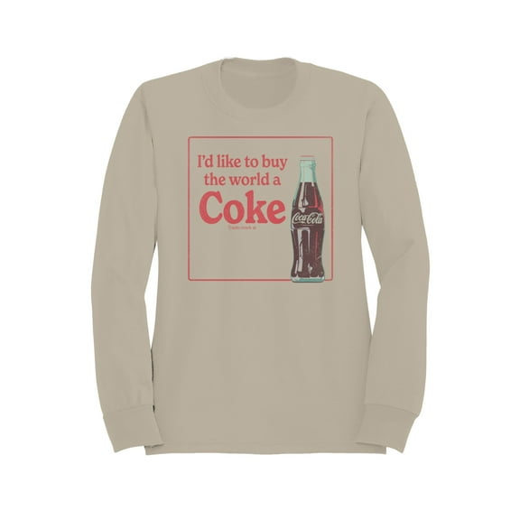Officially Licensed Coca Cola Buy the World a Coke Graphic Men's Sweatshirt