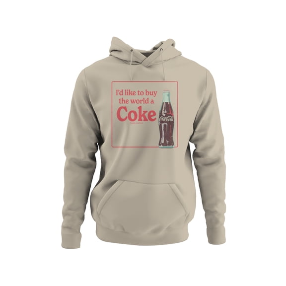 Officially Licensed Coca Cola Buy the World a Coke Graphic Women's Hoodie