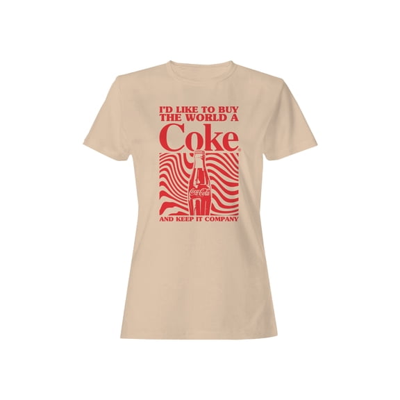 Officially Licensed Coca Cola Buy the World a Coke Women's T-shirt