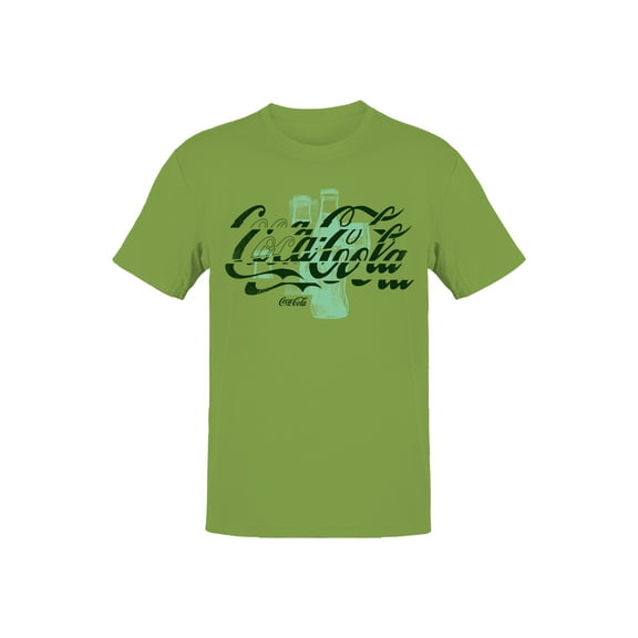 Officially Licensed Coca Cola Classic Coke Bottle Design Men's T-shirt