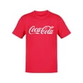 thumbnail image 1 of Officially Licensed Coca-Cola Classic Logo Distressed Design Men's T-shirt, 1 of 3
