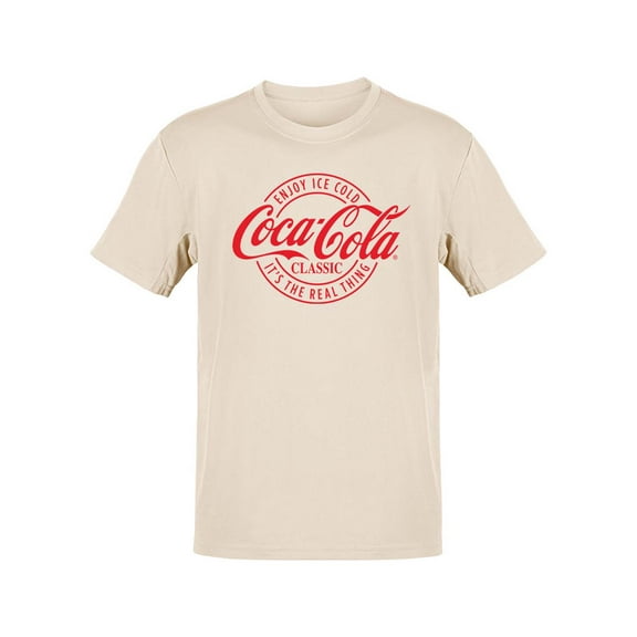 Officially Licensed Coca-Cola Classic Six-Pack Vintage Graphic Art Men's T-shirt