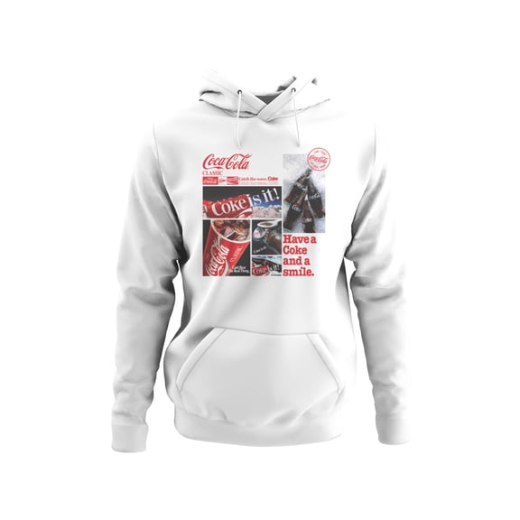 Officially Licensed Coca Cola Classics: Coke Is It! Men's Hoodie