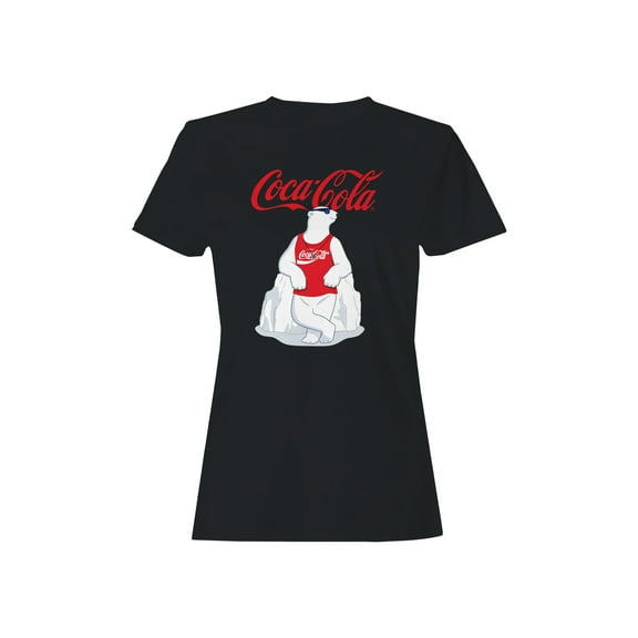 Officially Licensed Coca Cola Cool Polar Bear Design Women's T-shirt