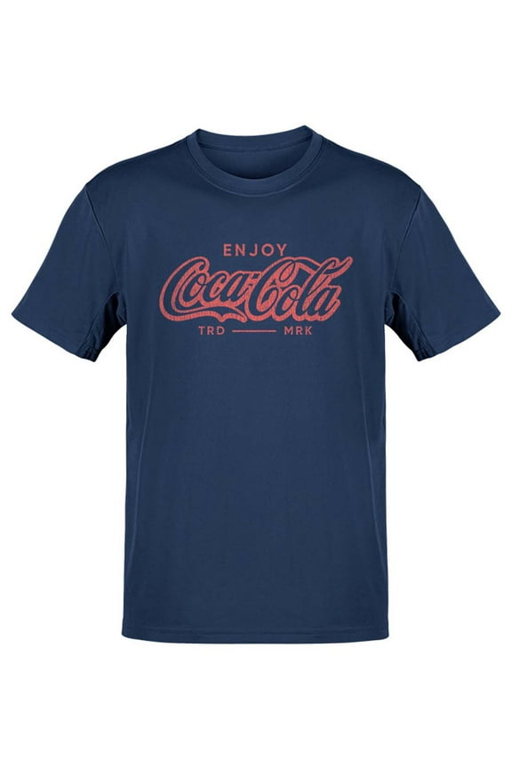 Officially Licensed Coca-Cola Enjoy Coke - Classic Retro Logo Graphic Men's T-shirt
