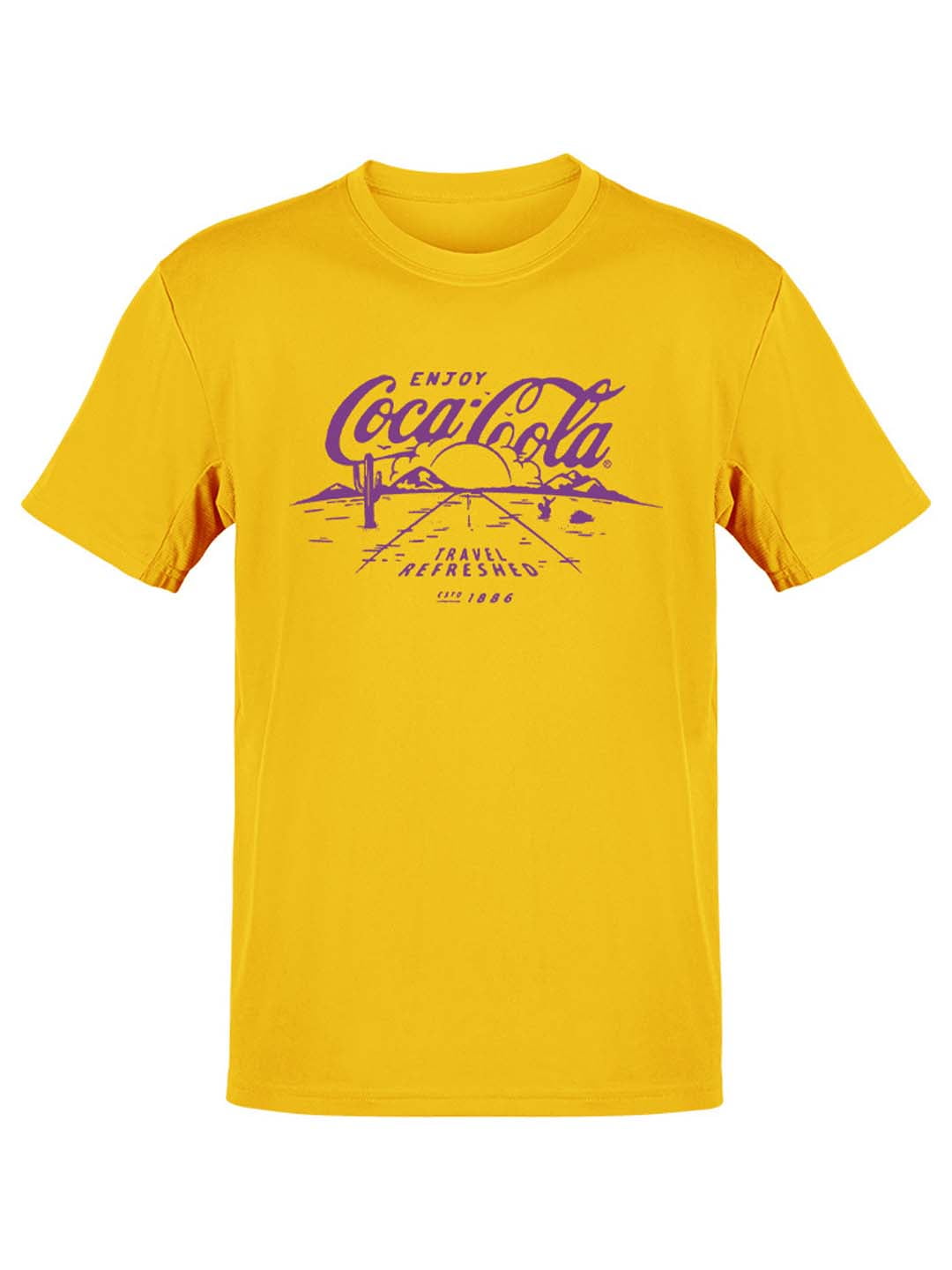 Coca-Cola Men's Graphic Crew Neck T-shirt, Comfortable