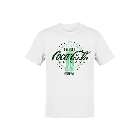 Officially Licensed Coca Cola Enjoy Ice Cold Bottle Men's T-shirt