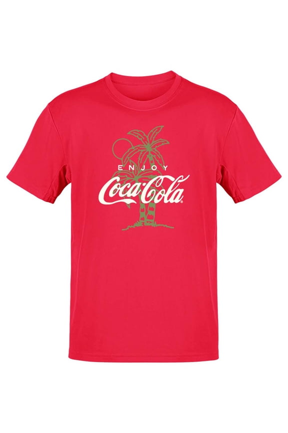 Officially Licensed Coca-Cola Gradient Logo Vibrant Retro Drink Men's T-shirt