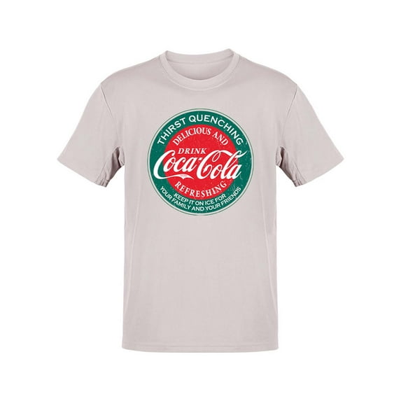 Officially Licensed Coca-Cola I Love Coke Retro Logo Graphic Men's T-shirt