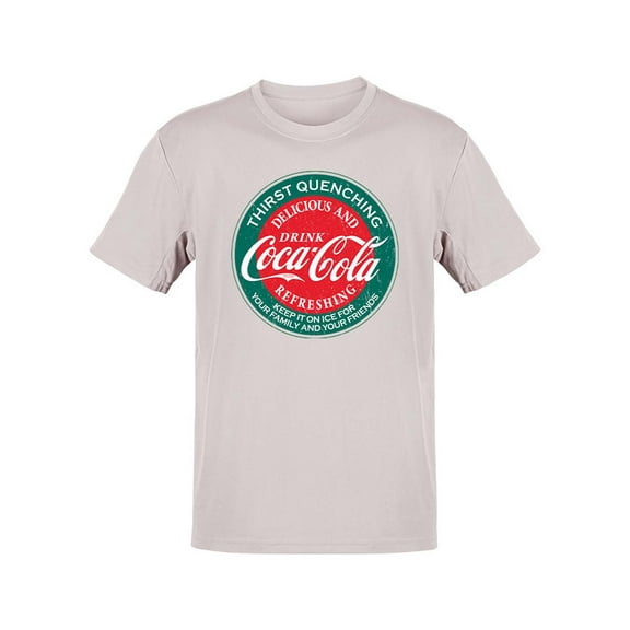 Officially Licensed Coca-Cola I Love Coke Retro Logo Graphic Men's T-shirt