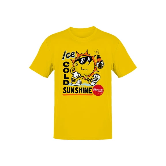 Officially Licensed Coca Cola Ice Cold Sunshine Fun Men's T-shirt