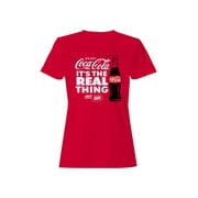 Officially Licensed Coca Cola Its the Real Thing Womens T-shirt