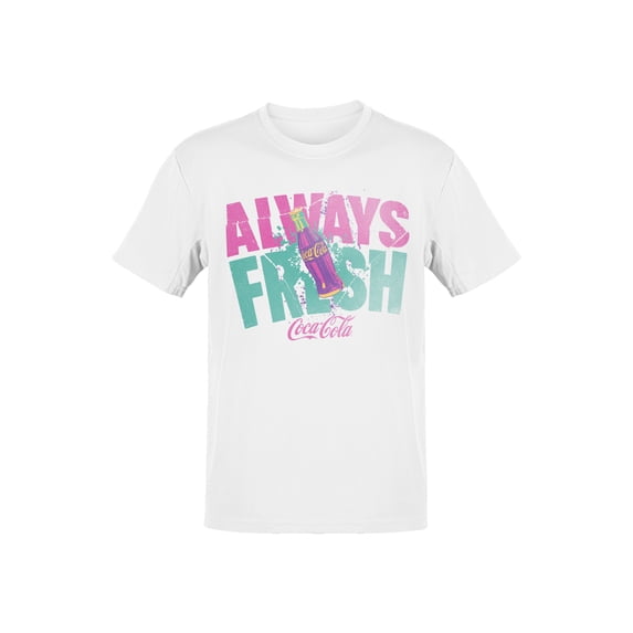Officially Licensed Coca Cola Retro Always Fresh Design Men's T-shirt