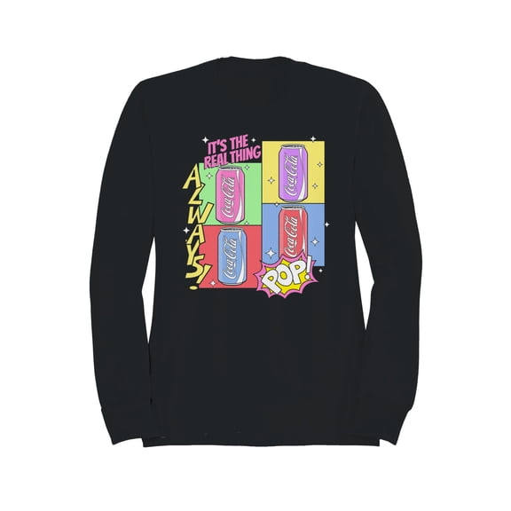 Officially Licensed Coca Cola Retro Coca-Cola Pop Art Design Women's Sweatshirt