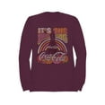 thumbnail image 1 of Officially Licensed Coca Cola Retro Coca-Cola Real Thing Art Women's Sweatshirt, 1 of 3