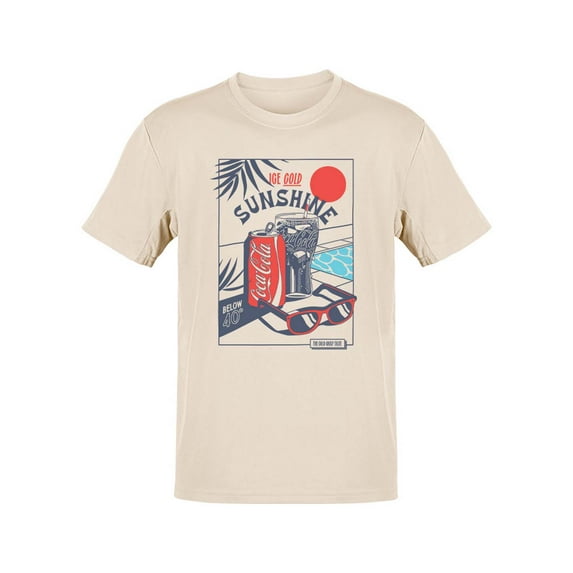 Officially Licensed Coca-Cola Retro Coke Mountain Adventure Triangle Men's T-shirt