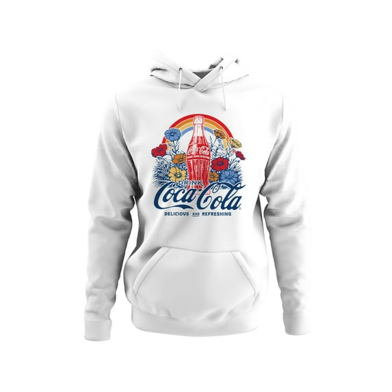 Officially Licensed Coca Cola Retro Floral Design Women's Hoodie