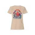 thumbnail image 1 of Officially Licensed Coca Cola Retro Floral Design Women's T-shirt, 1 of 3