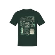 Officially Licensed Coca Cola Retro Refreshing Design Mens T-shirt