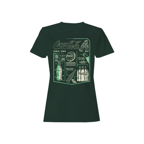 Officially Licensed Coca Cola Retro Refreshing Design Women's T-shirt
