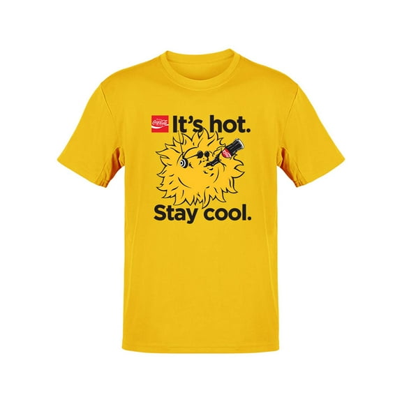 Officially Licensed Coca-Cola Retro Sunset Vibes 80s Tropical Men's T-shirt