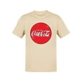 thumbnail image 1 of Officially Licensed Coca-Cola Round Vintage Logo Sign Men's T-shirt, 1 of 3