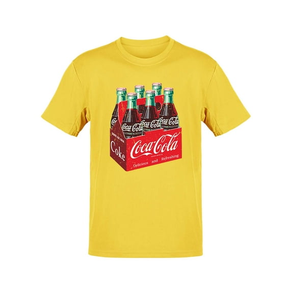 Officially Licensed Coca-Cola Six-Pack Bottle Retro Design Women's T-shirt