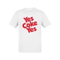 thumbnail image 1 of Officially Licensed Coca-Cola Smiley Logo Classic Happiness Graphic Men's T-shirt, 1 of 3