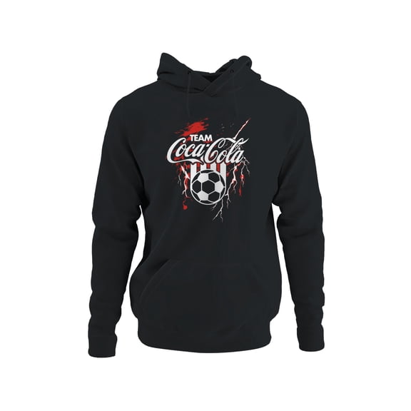 Officially Licensed Coca Cola Team Coca-Cola Soccer Splash Art Men's Hoodie