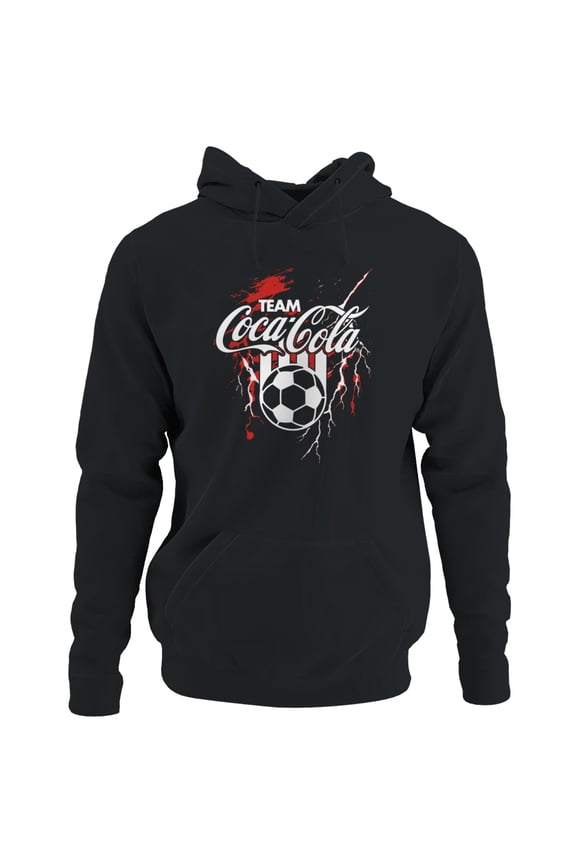 Officially Licensed Coca Cola Team Coca-Cola Soccer Splash Art Men's Hoodie