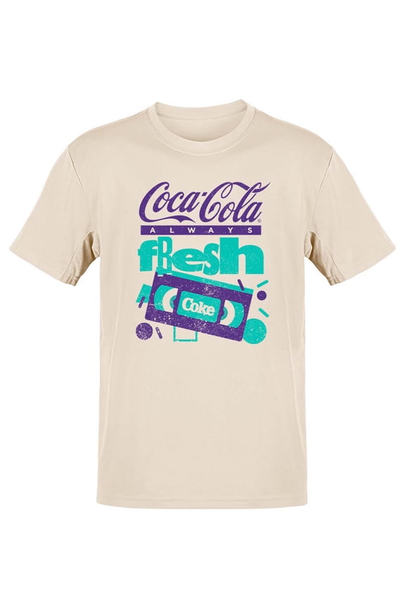 Officially Licensed Coca-Cola The Real Thing Classic Logo Graphic Men's T-shirt