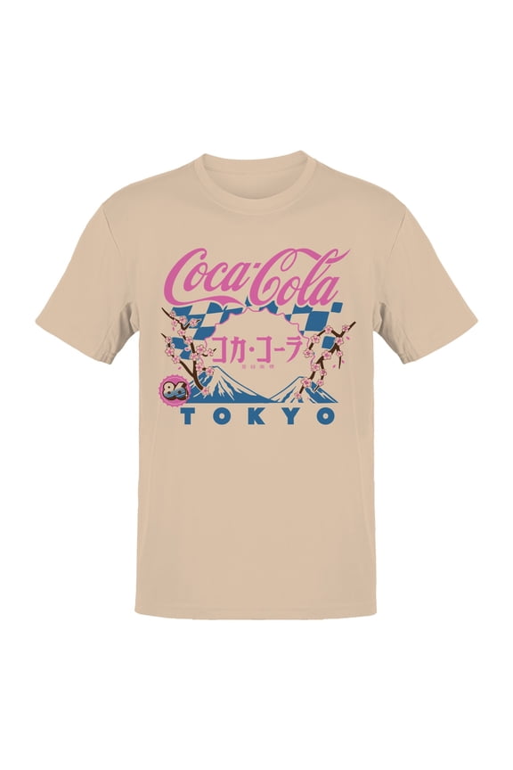 Officially Licensed Coca Cola Tokyo Sakura Graphic Design Men's T-shirt