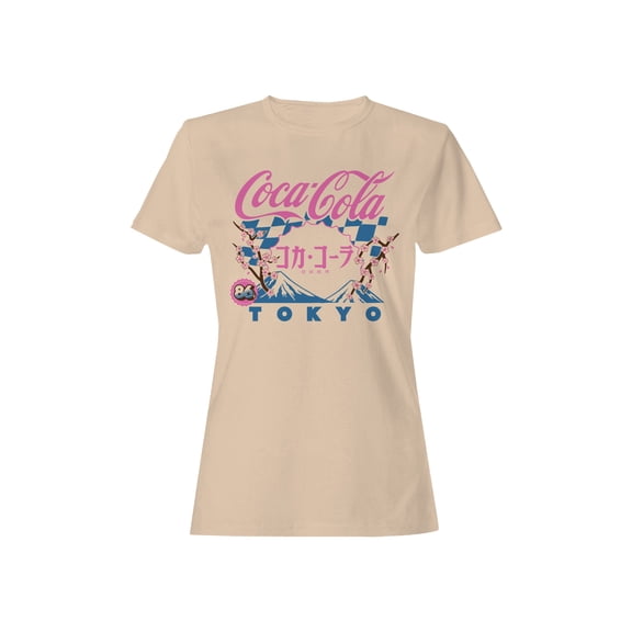 Officially Licensed Coca Cola Tokyo Sakura Graphic Design Women's T-shirt