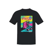 Officially Licensed Coca Cola Tropical Vibes Poster Mens T-shirt