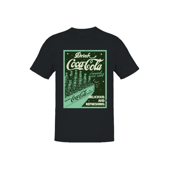 Officially Licensed Coca Cola Vintage Ad: Ice Cold Delight Men's T-shirt