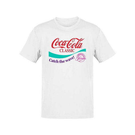Officially Licensed Coca-Cola Vintage Cassette Tape Logo Retro Men's T-shirt