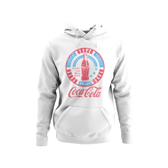 Officially Licensed Coca Cola Vintage Coca-Cola Enjoyment Design Men's Hoodie